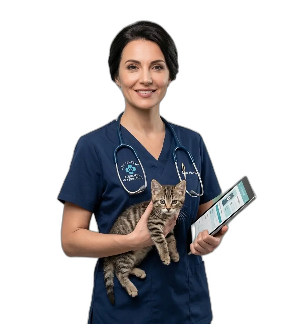 Asistente de atención veterinaria