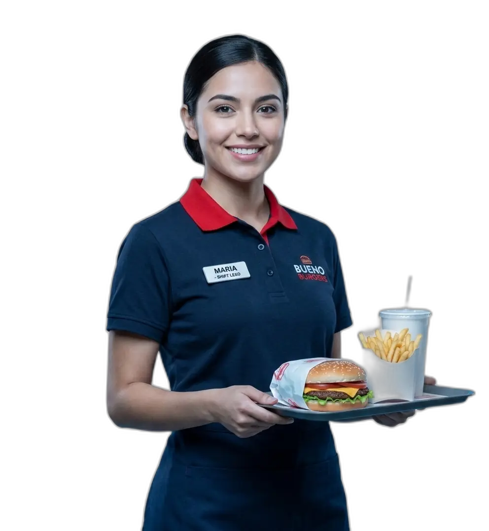Empleado de restaurantes de comida rapida