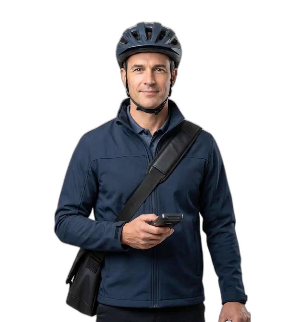 Mensajero en bicicleta