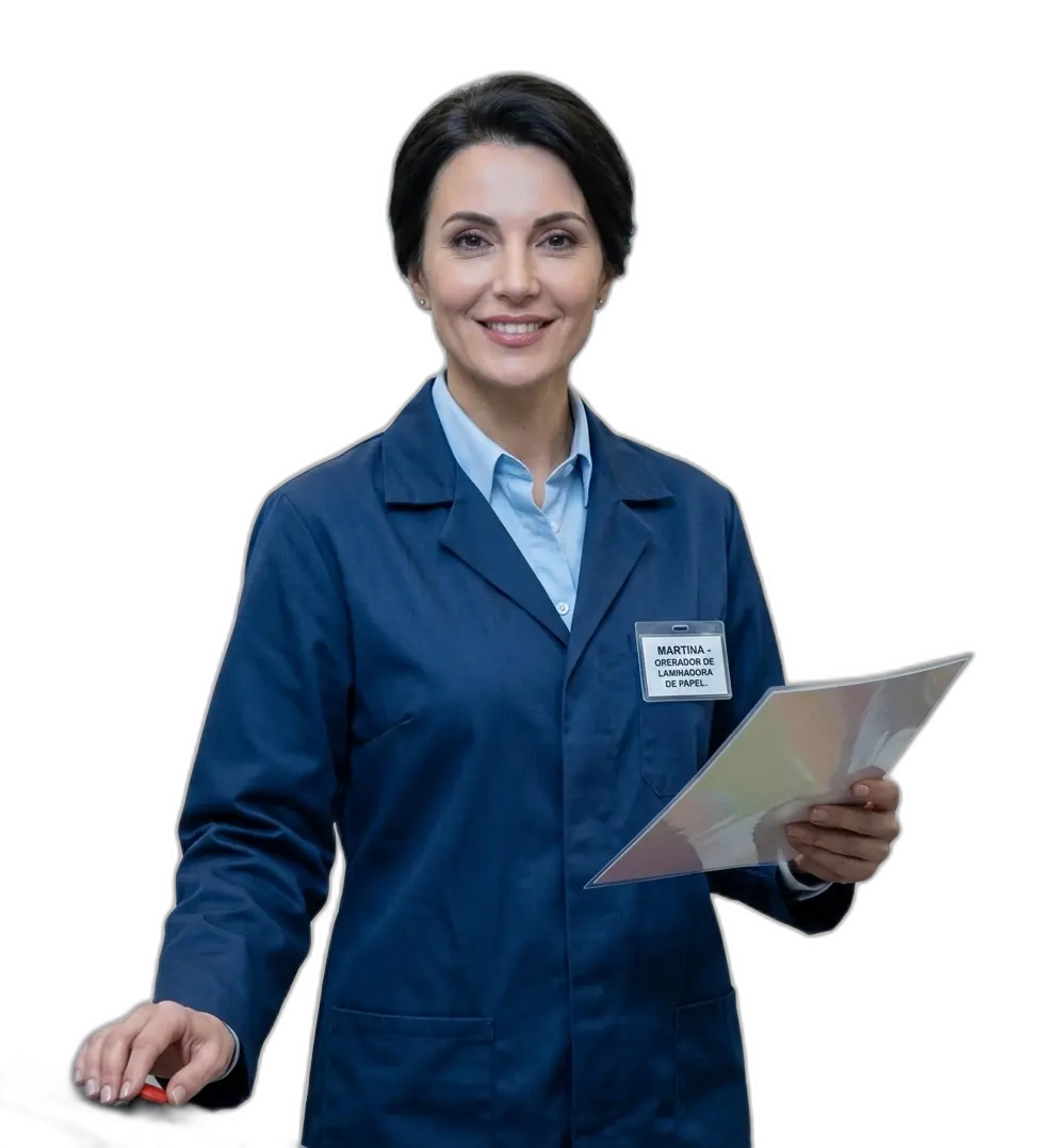Operador de laminadora de papel