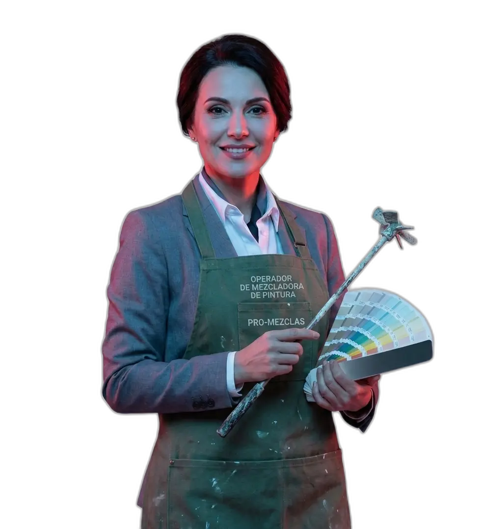 Operador de máquina mezcladora de pintura