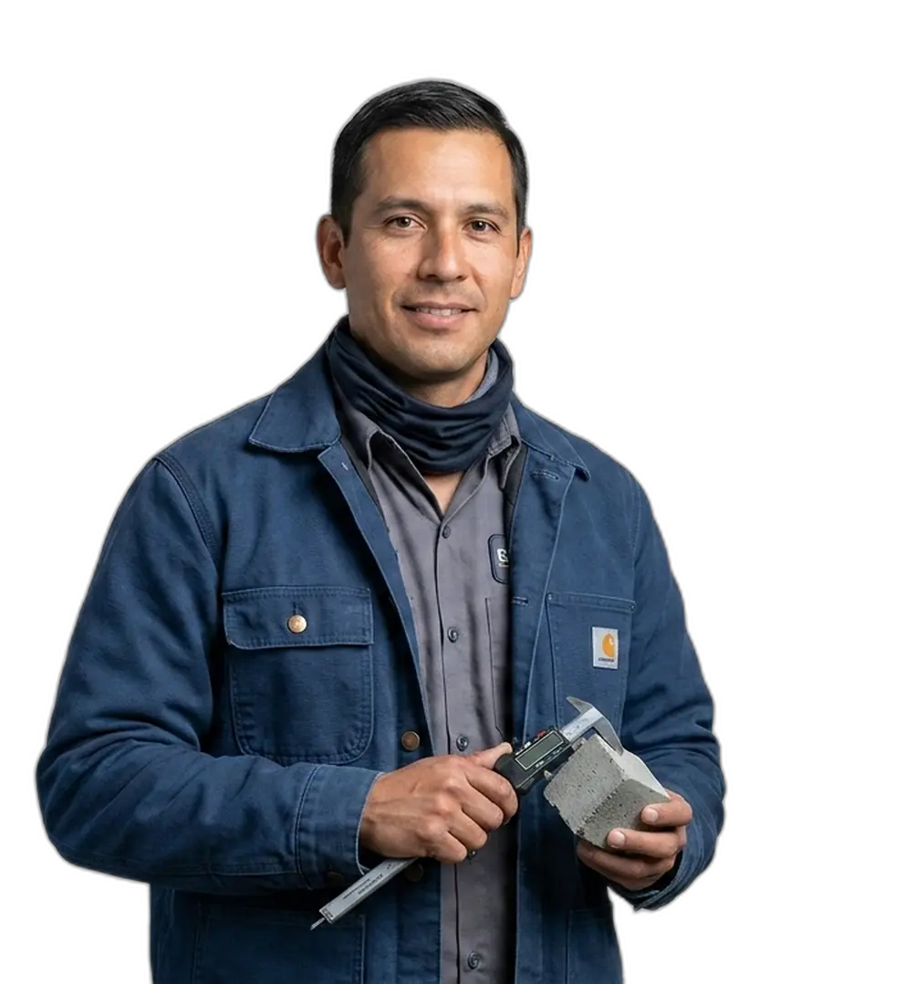 Operador de máquina para elaborar productos de hormigón