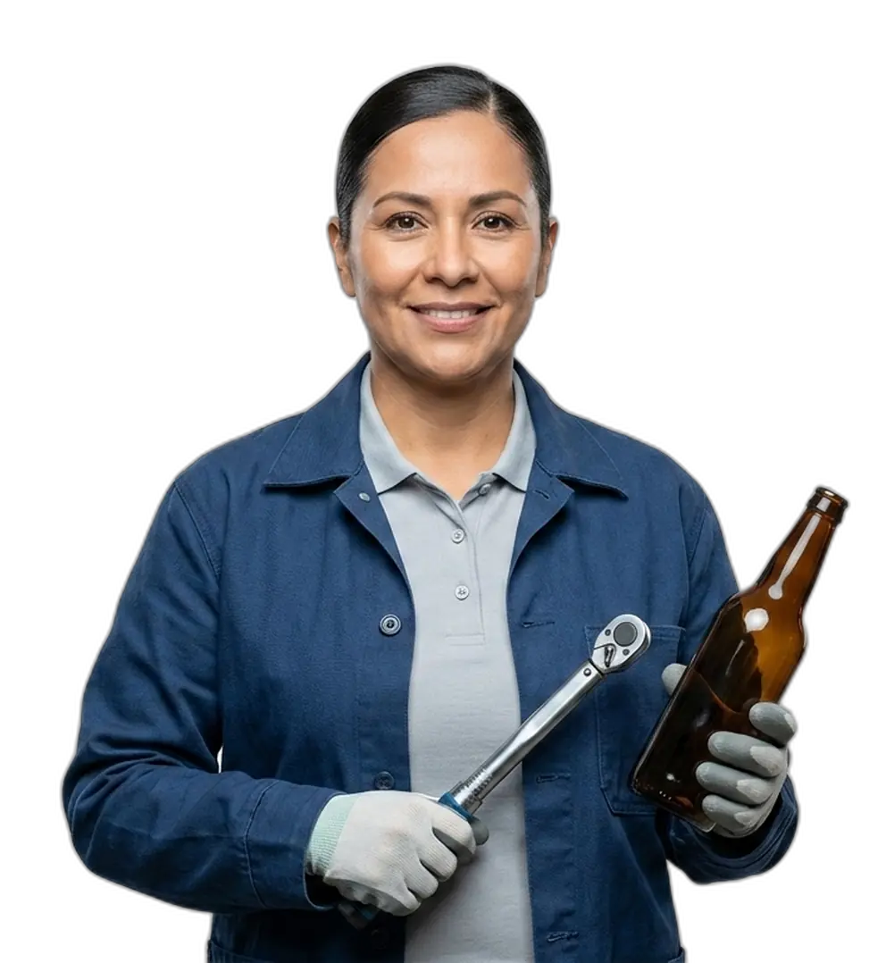 Operario de línea de envasado y embotellado