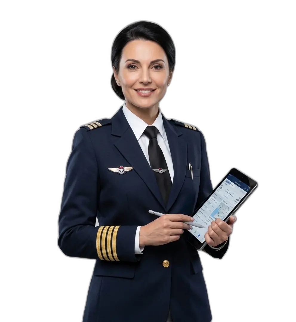 Piloto de línea comercial