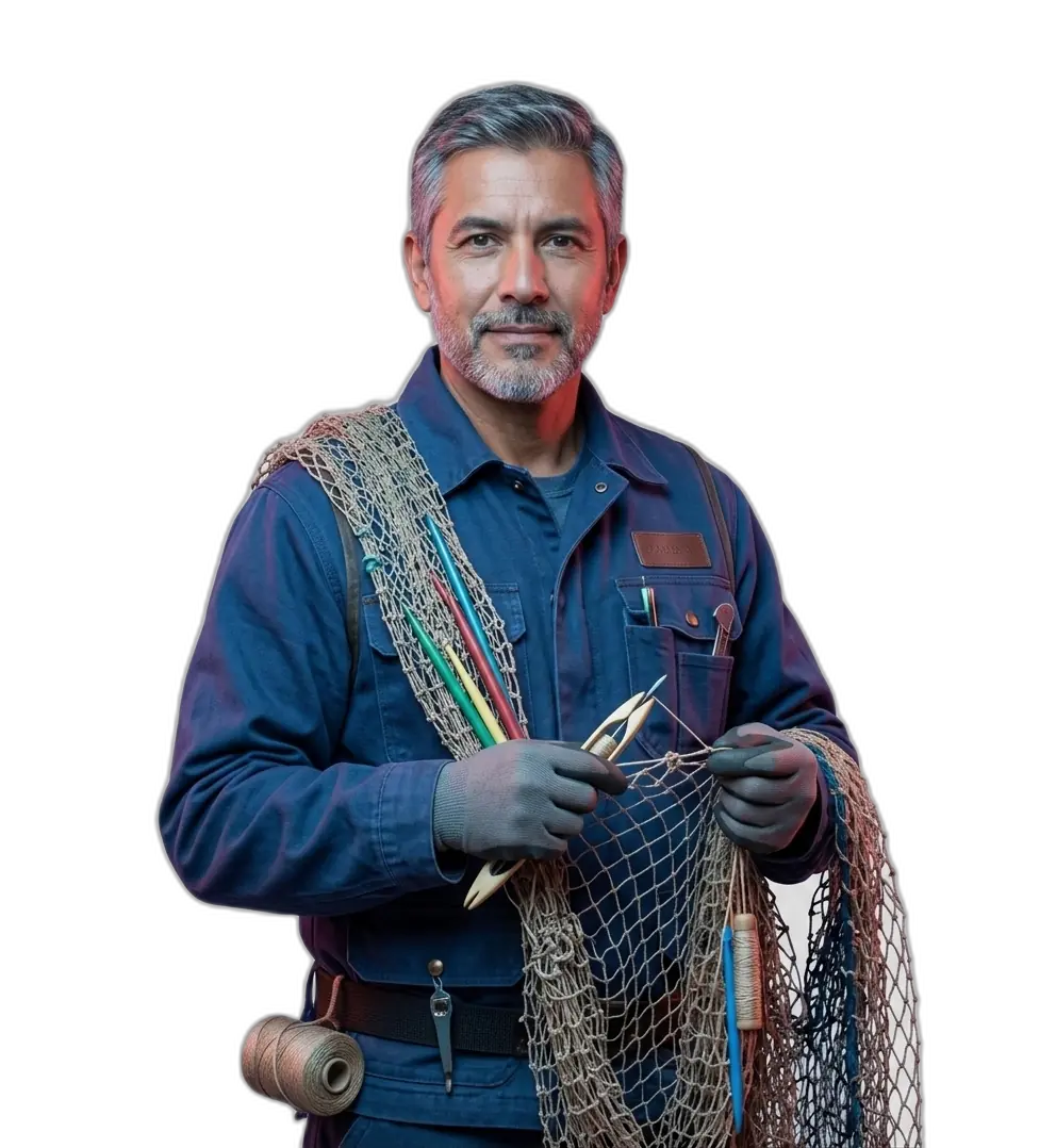 Redero de redes pesca