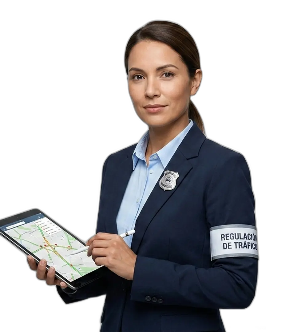 Responsable de regulación del tráfico vial