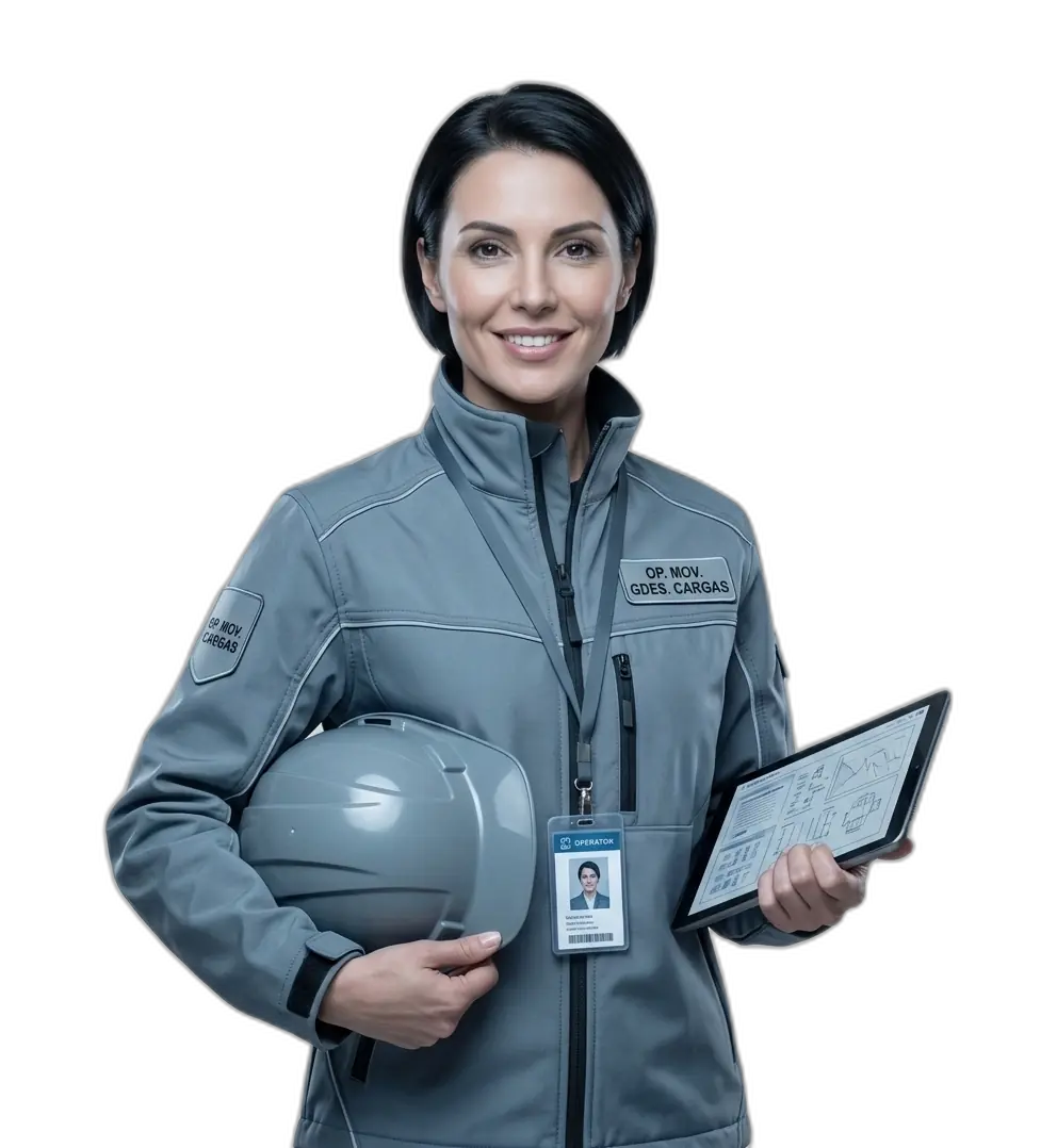 Trabajador de operaciones de movimiento de grandes cargas